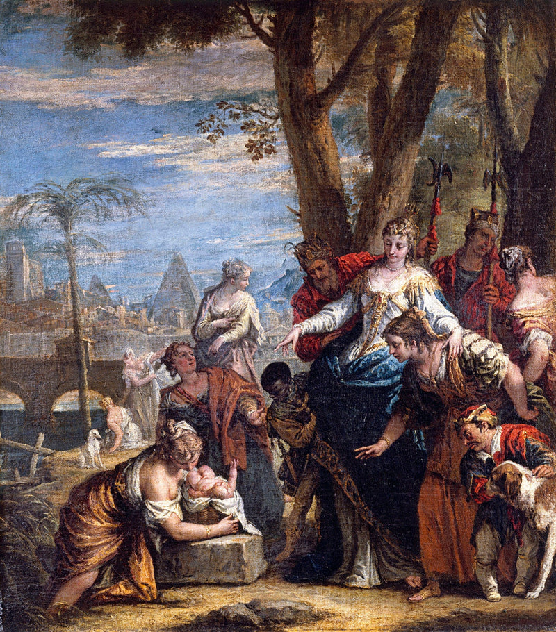 Die Entdeckung Moses - Sebastiano Ricci