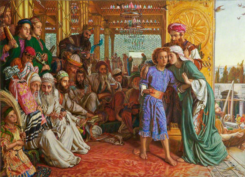 Die Entdeckung des Retters im Tempel - William Holman Hunt