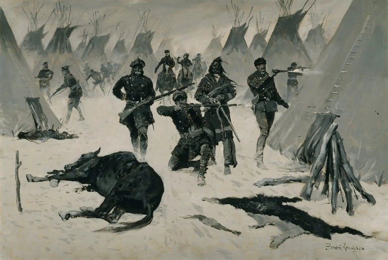 Die Niederlage von Crazy Horse - Frederic Remington