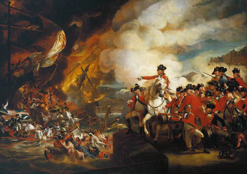 Die Niederlage der schwimmenden Batterien in Gibraltar, September 1782 - John Singleton Copley