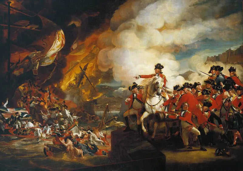 Die Niederlage der schwimmenden Batterien in Gibraltar, September 1782 - John Singleton Copley