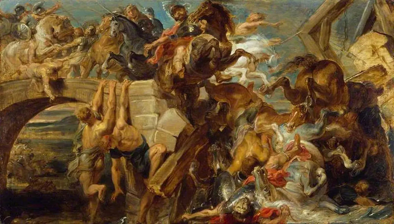 Die Niederlage und der Tod von Maxentius - Peter Paul Rubens