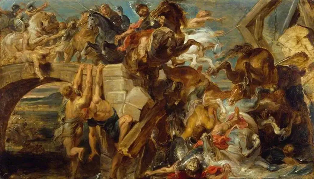La défaite et la mort de Maxence - Peter Paul Rubens image 1 tableau peint à l’huile sur toile