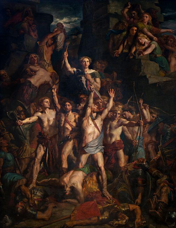 Die Verteidigung Galliens von Vercingétorix - Théodore Chassériau