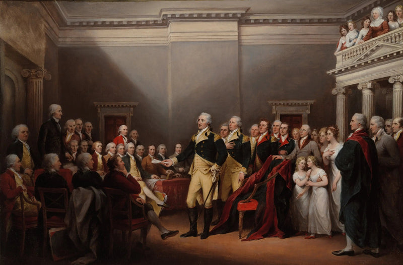 Der Rücktritt des Generals Washington, am 23. Dezember 1783 - John Trumbull