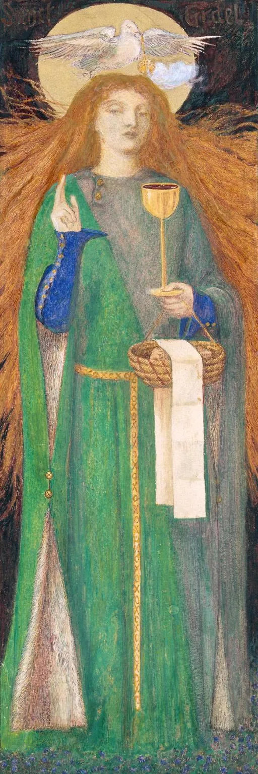 Die Demoiselle von Sanct Grael - Dante Gabriel Rossetti