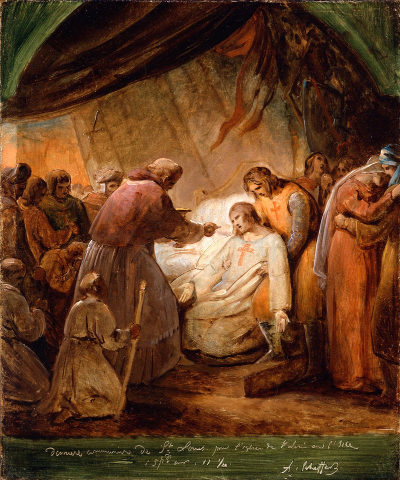 Die letzte Kommunion des heiligen Ludwig - Ary Scheffer