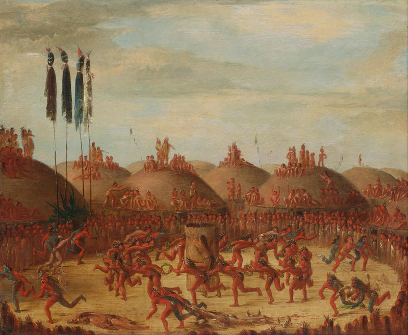 Das letzte Rennen, Zeremonie des Mandan O-kee-pa - George Catlin