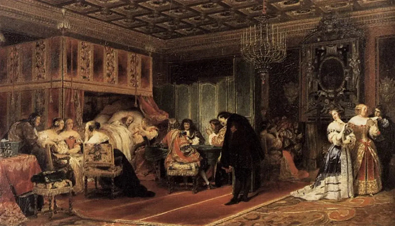 Die letzte Krankheit des Kardinals Mazarin - Paul Delaroche