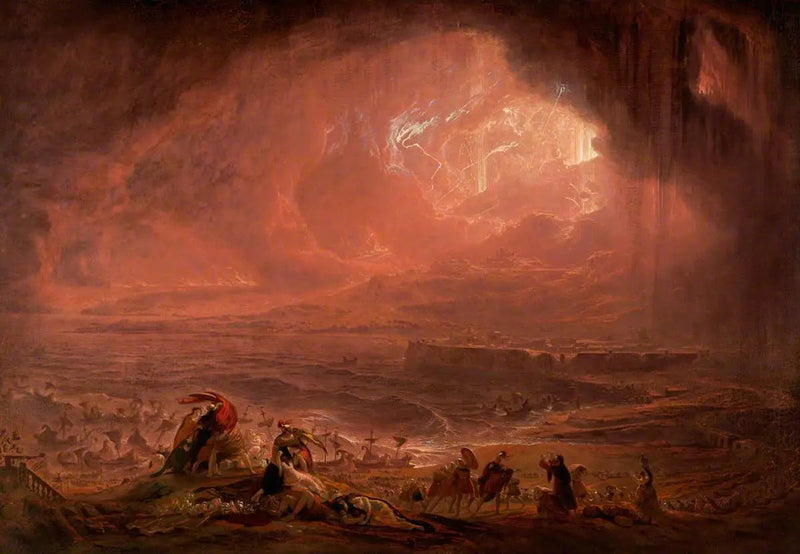 Die Zerstörung von Herculaneum und Pompeji - John Martin