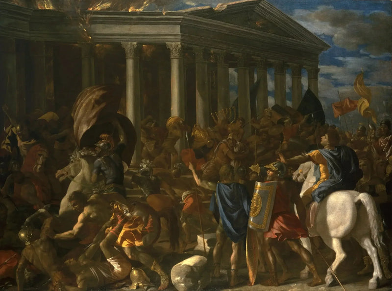 Die Zerstörung des Tempels von Jerusalem - Nicolas Poussin