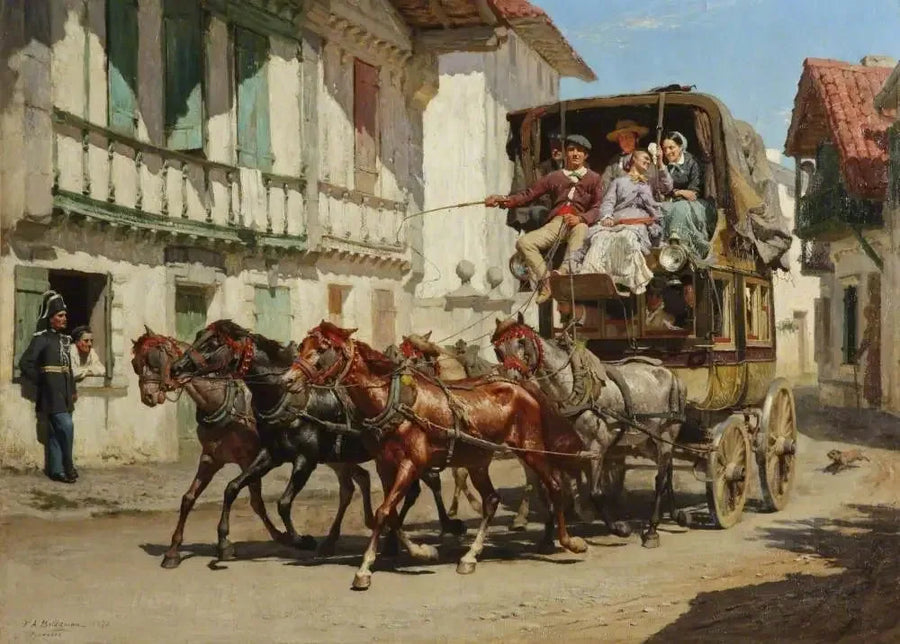 Die Postkutsche - Frederick Arthur Bridgman