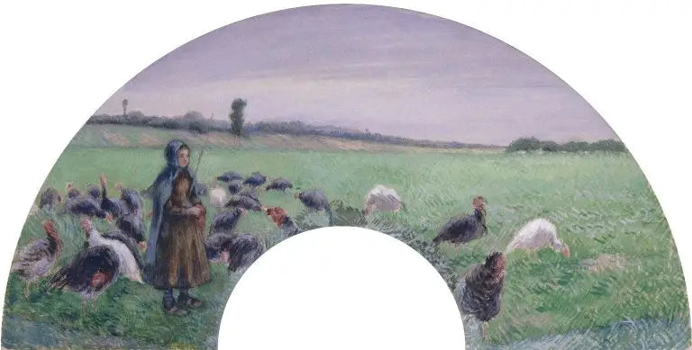 Die Truthahnzüchterin - Camille Pissarro