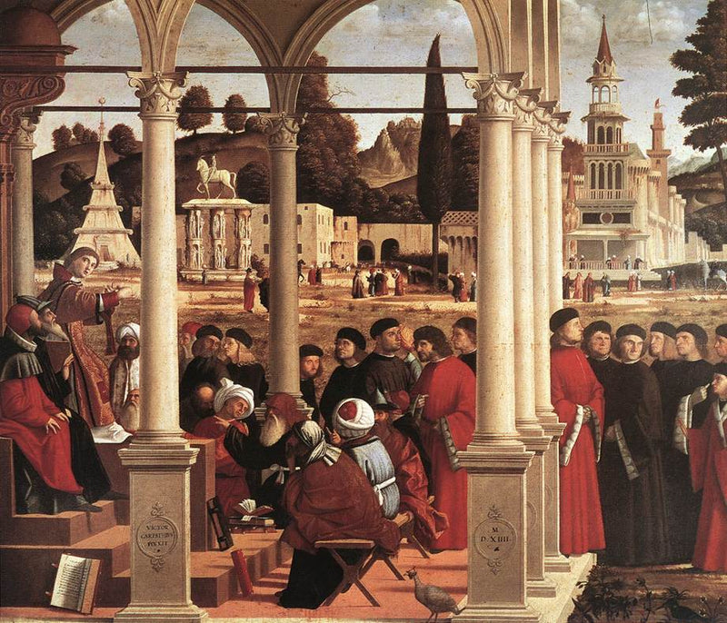 Der Streit um den heiligen Stephan - Vittore Carpaccio