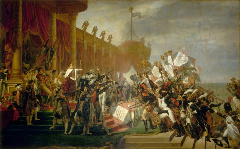 Die Verteilung der Adler - Jacques-Louis David
