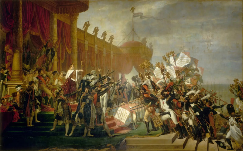 Die Verteilung der Adler - Jacques-Louis David