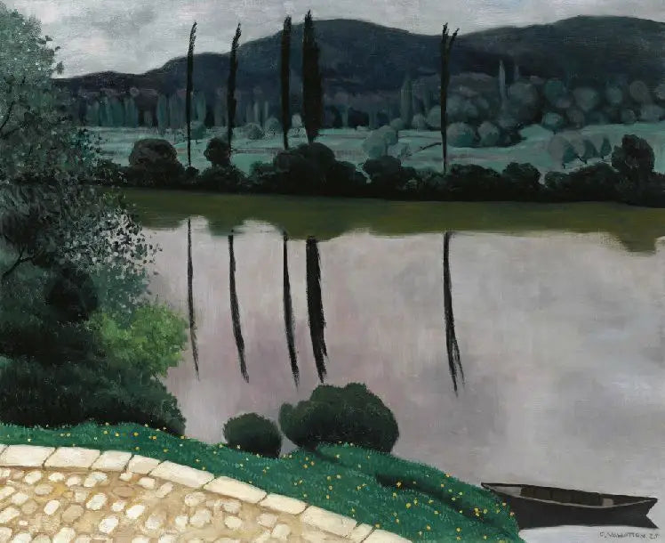 La Dordogne à Vitrac - Félix Vallotton image 1 tableau peint à l’huile sur toile