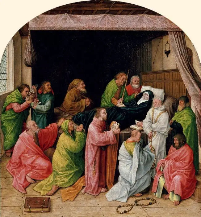 Die Dormition, letztes Viertel des 15. Jahrhunderts - Hugo van der Goes