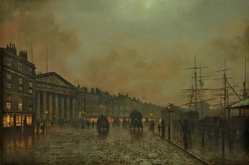 Liverpool Zollhaus, Blick nach Süden - John Atkinson Grimshaw