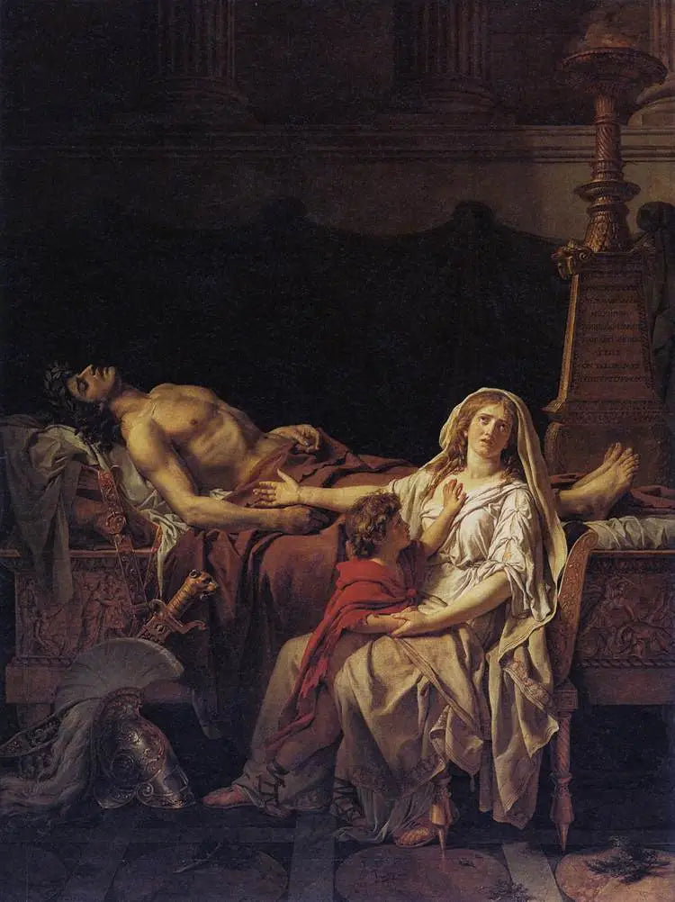 La Douleur d'Andromaque - Jacques-Louis David image 1 tableau peint à l’huile sur toile