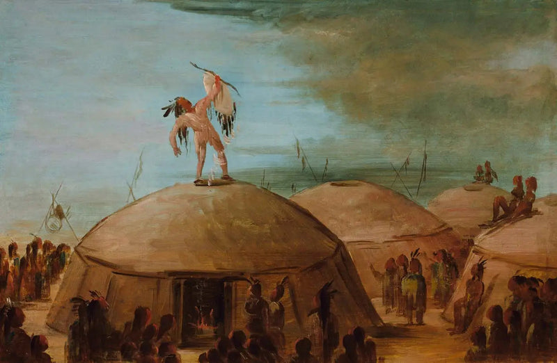 Die Herstellung des Regens bei den Mandan - George Catlin