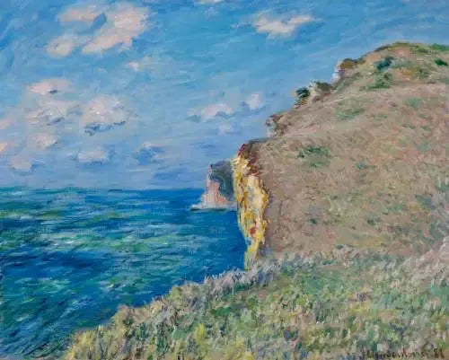 Die Klippe bei Fécamp - Claude Monet