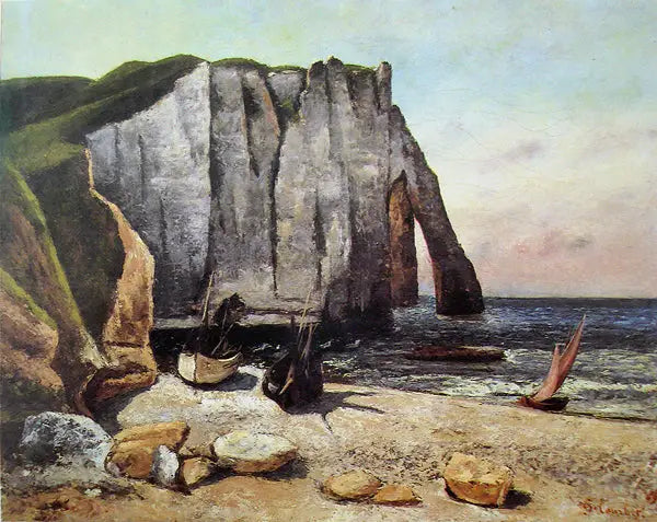 Die Klippe von Étretat - Gustave Courbet