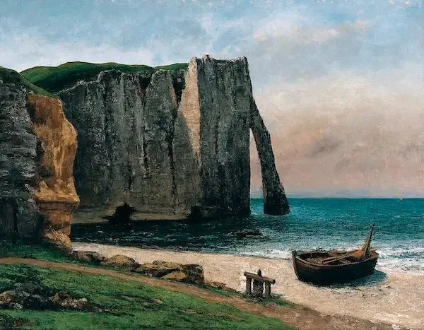 Die Klippe von Étretat - Gustave Courbet