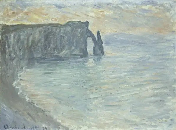 Die Klippe von Aval mit dem Tor und der Nadel - Claude Monet