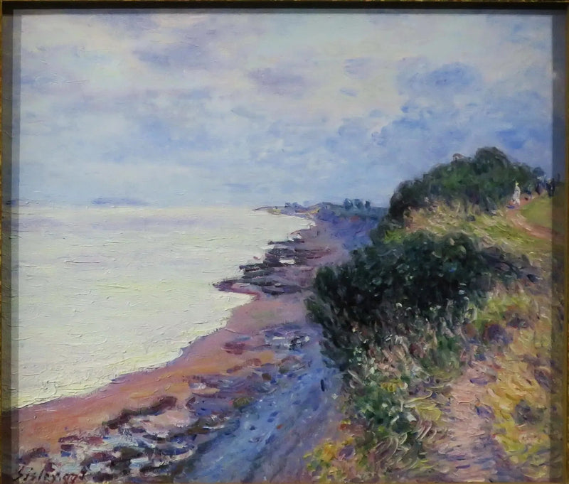 Die Klippe von Penarth, am Abend, stürmisches Wetter - Alfred Sisley