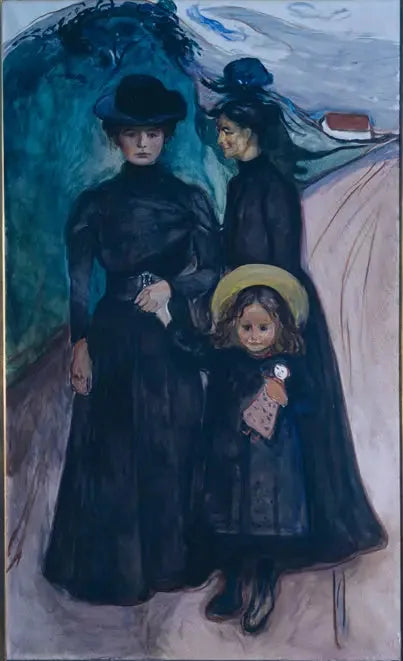 Die Familie Book - Edvard Munch