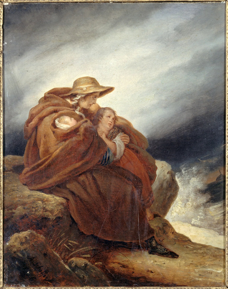 Die Familie des Matrosen - Ary Scheffer