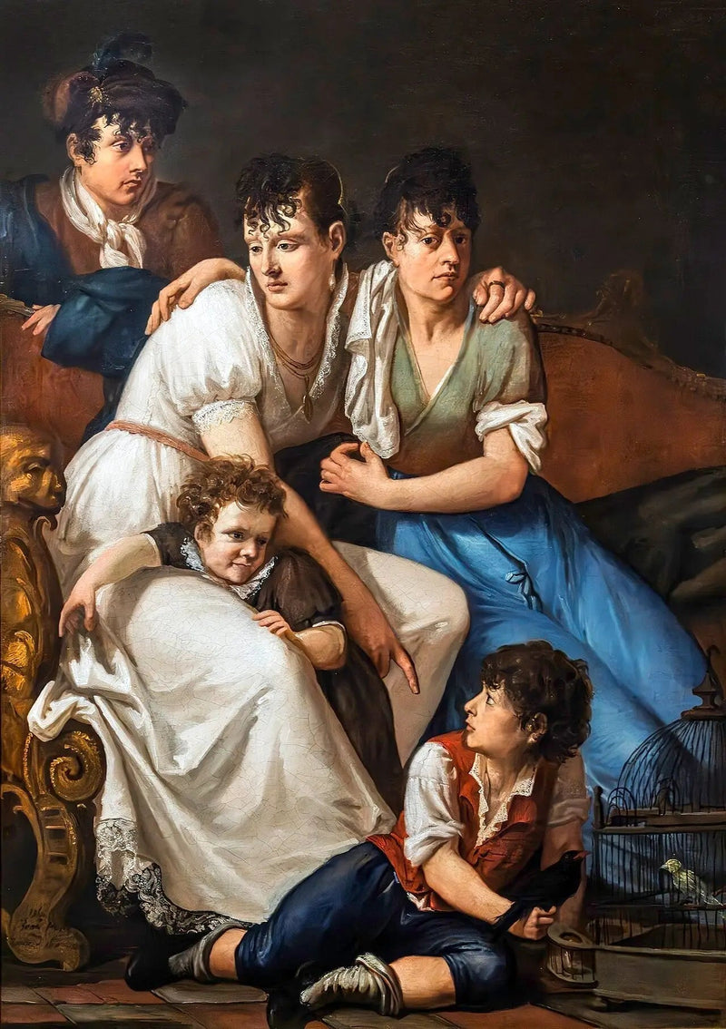 die familie des malers - Francesco Hayez