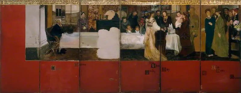 Die Familie Epps (Paravent) - Lawrence Alma-Tadema