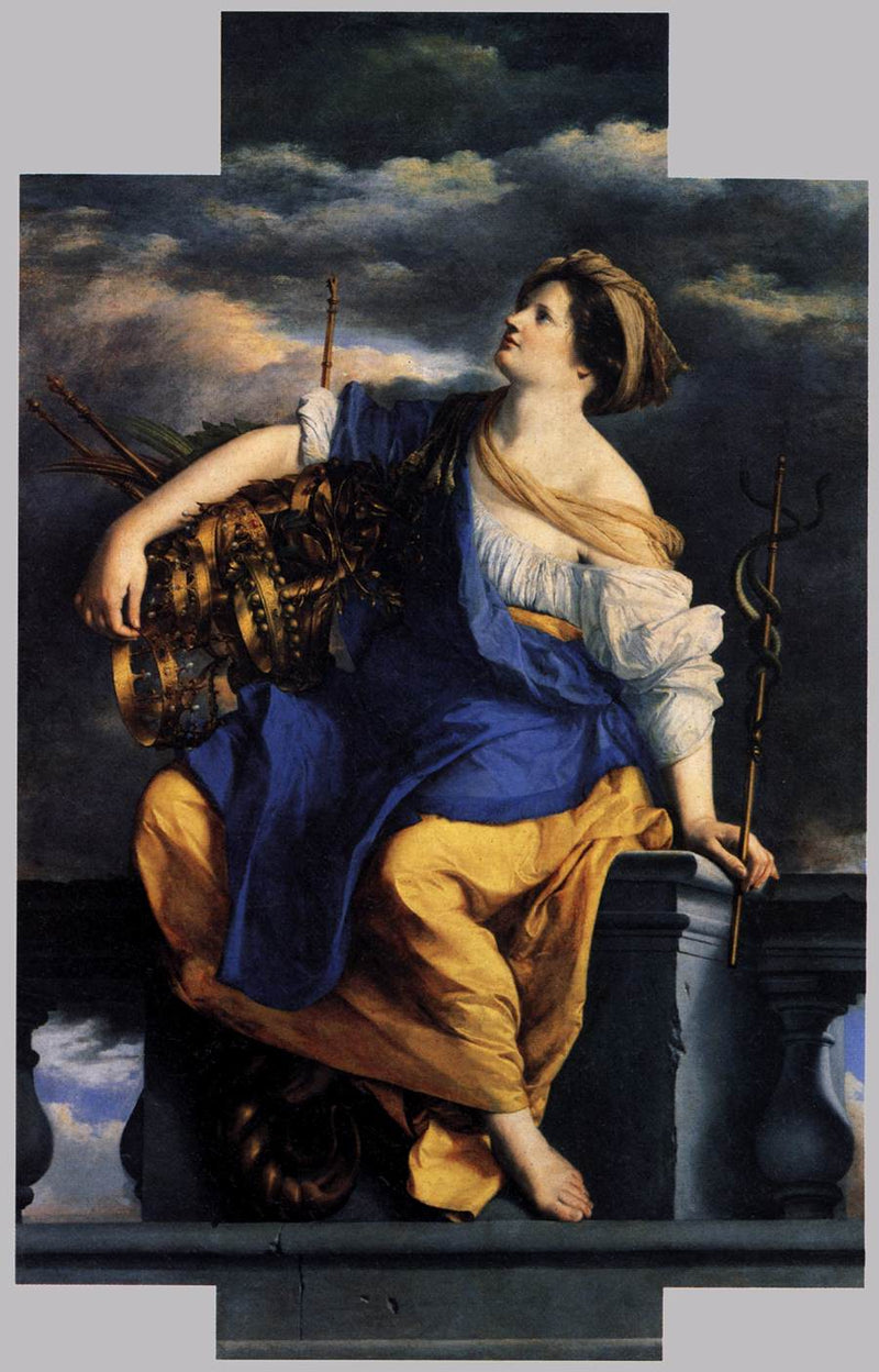 Der triumphierende öffentliche Glücksfall der Gefahren - Orazio Gentileschi