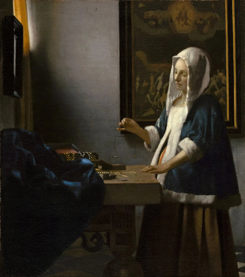 Die Frau mit der Waage - Johannes Vermeer