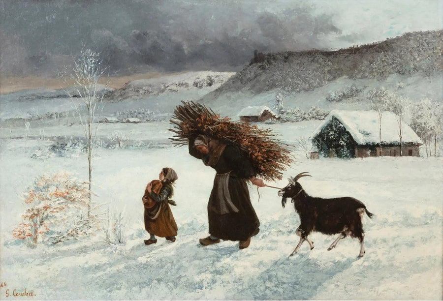 Die Frau mit der Ziege oder Die Fagotière - Gustave Courbet