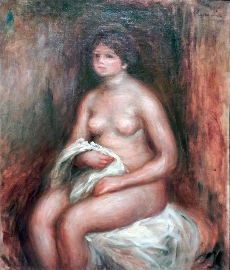 Die Frau mit der Draperie - Pierre-Auguste Renoir