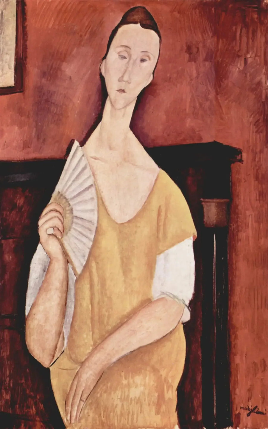 Die Frau mit dem Fächer - Amedeo Modigliani