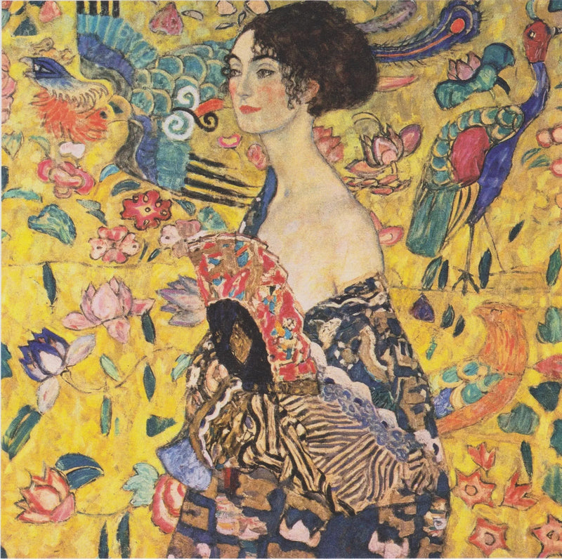 Die Frau mit dem Fächer - Gustav Klimt