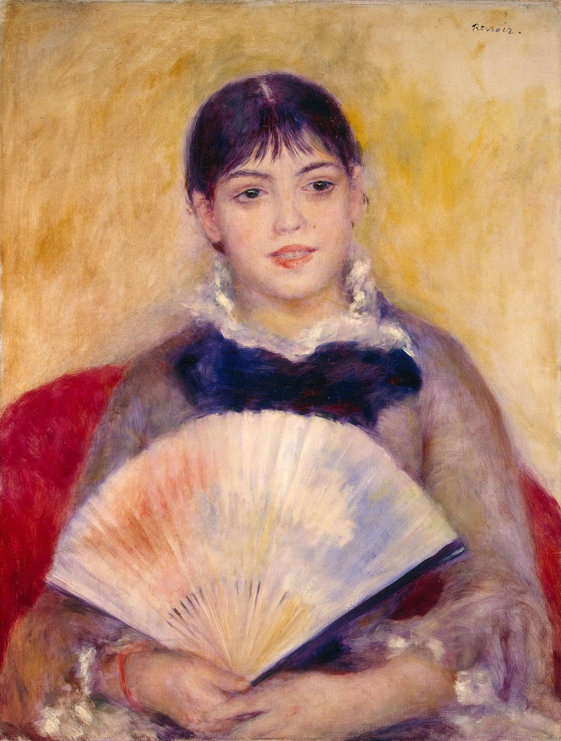 Die Frau mit dem Fächer - Pierre-Auguste Renoir