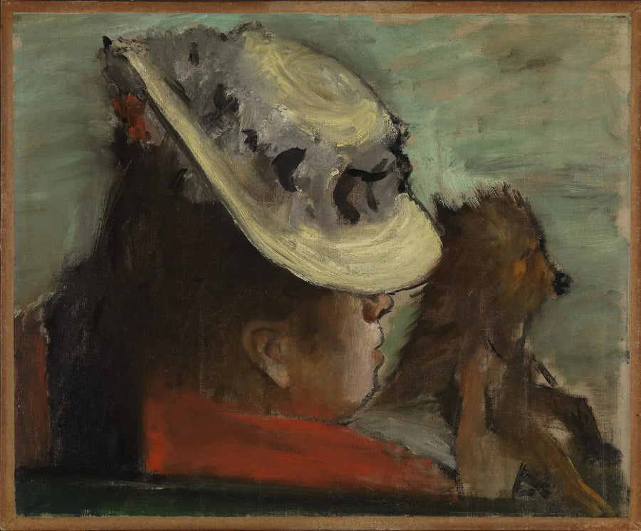 Die Frau mit dem Hund - Edgar Degas