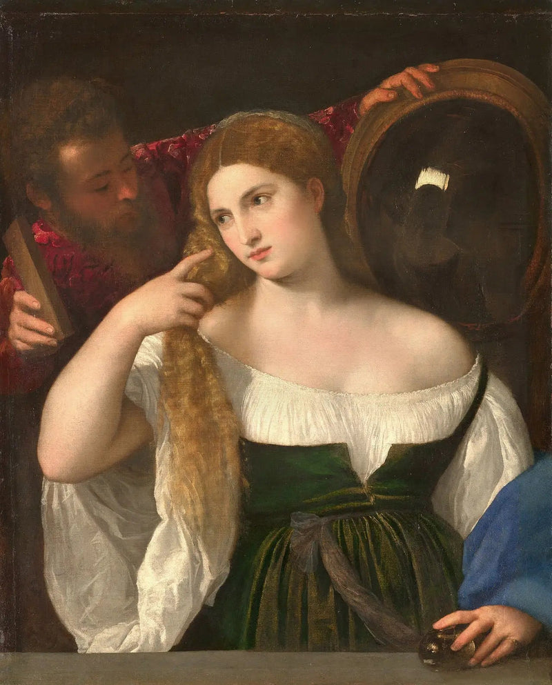 Die Frau am Spiegel - Titian