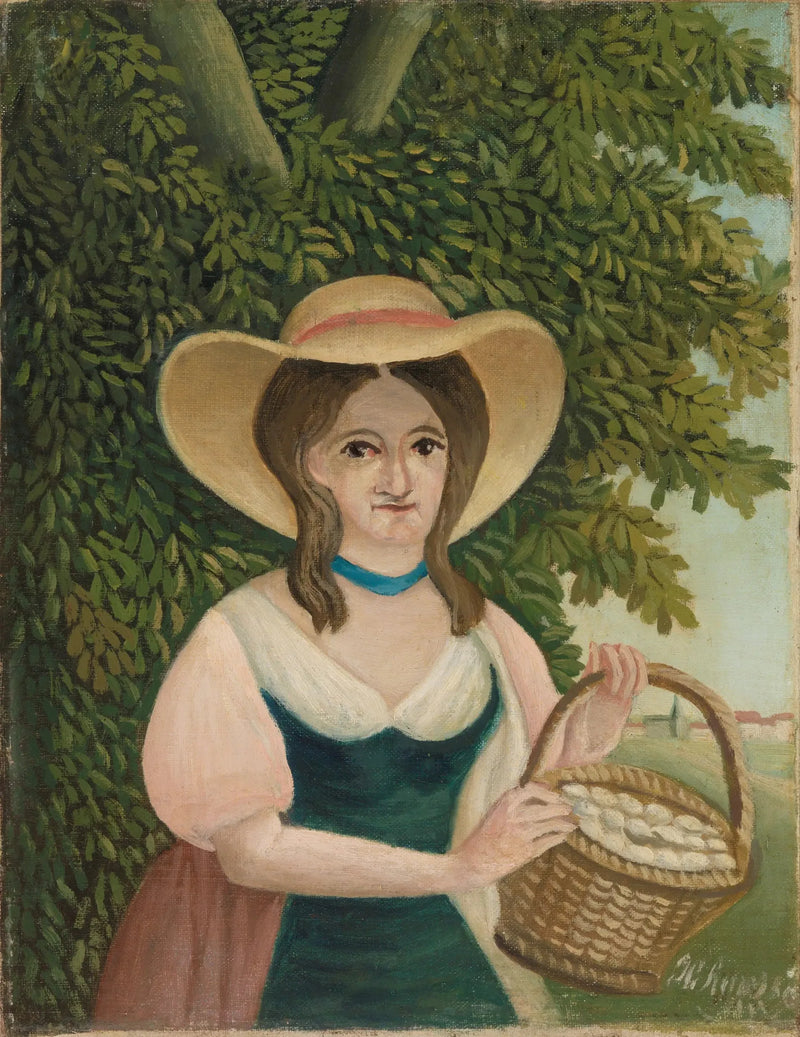 Die Frau im Eierkorb - Henri Rousseau