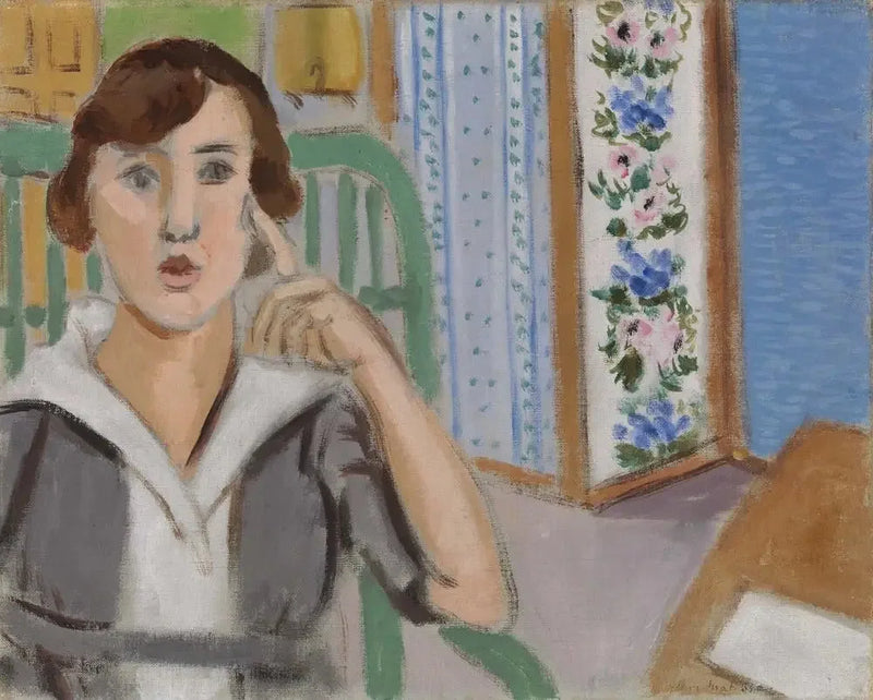 Die Frau mit dem Paravent - Henri Matisse