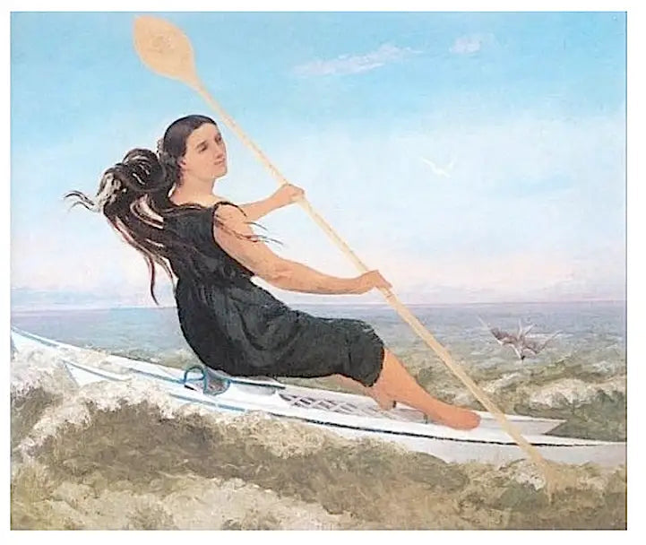 Die Frau im Podoskaph - Gustave Courbet
