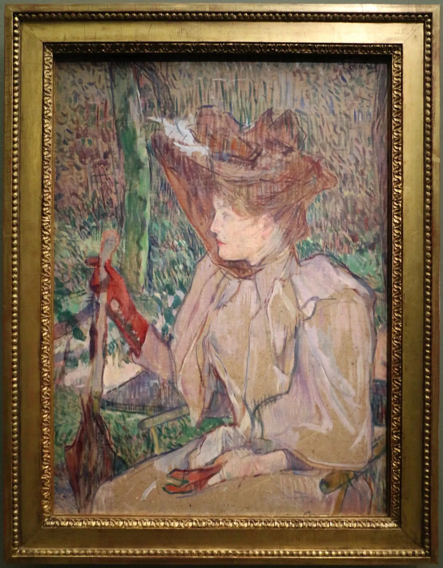 Die Frau mit den Handschuhen - Henri de Toulouse-Lautrec