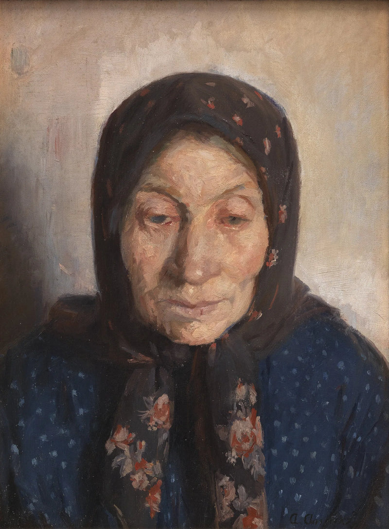 Die Frau eines alten Fischers - Anna Ancher