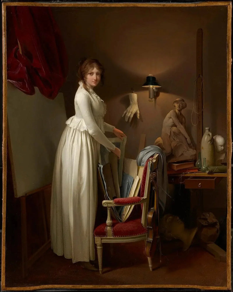 Das Bild der Künstlerin in ihrem Atelier - Louis-Léopold Boilly