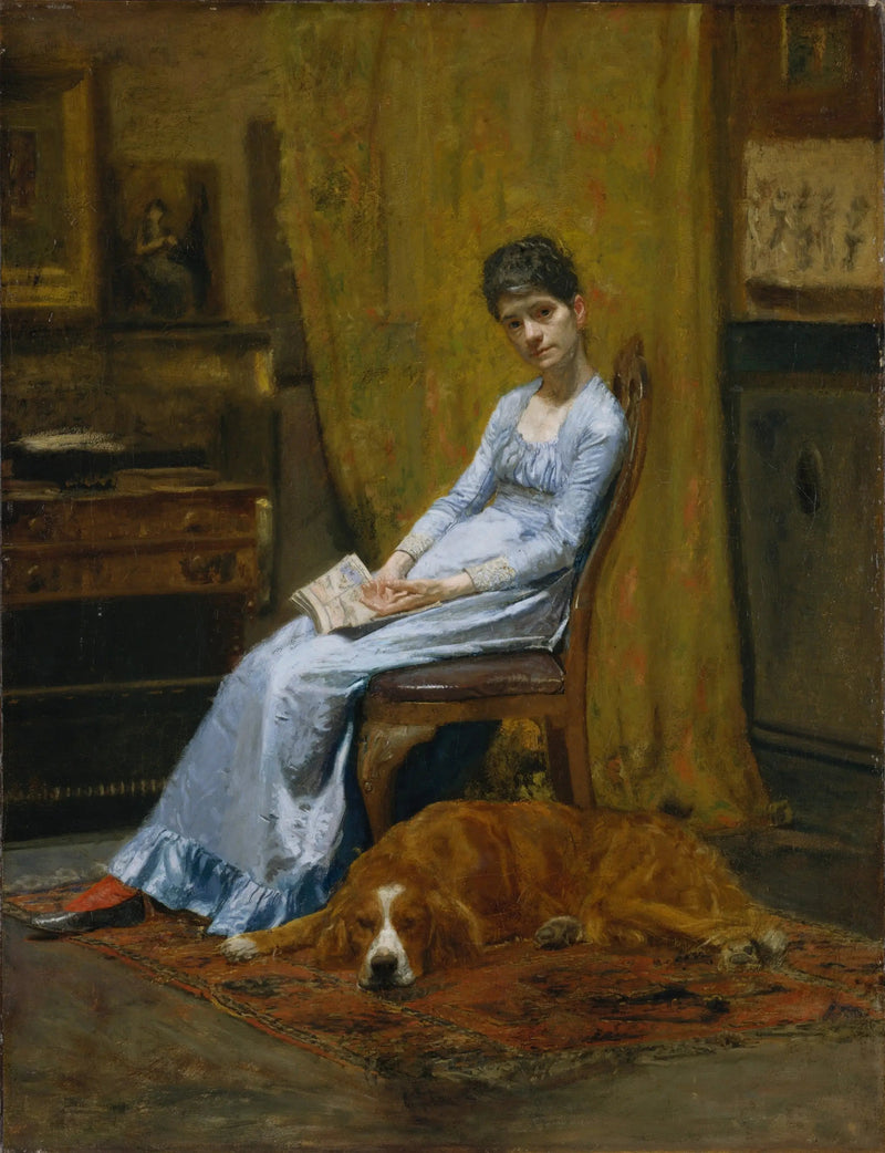 Die Frau des Künstlers und ihr Setter - Thomas Eakins